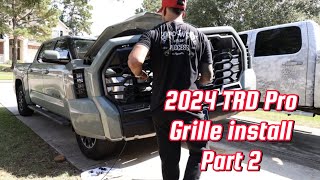 2024 Tundra TRD Pro grille install [upl. by Launcelot55]