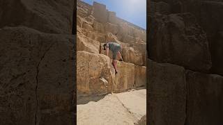 Huge Cheops pyramid blocks in the desert pyramids cheops kheops desert egypt giza egypte [upl. by Bastian220]