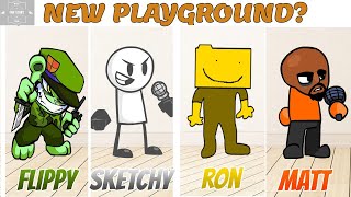 kbh games FNF Character Test l Gameplay VS Playground NEW Flippy Sketchy Ron Matt [upl. by Anneehs]