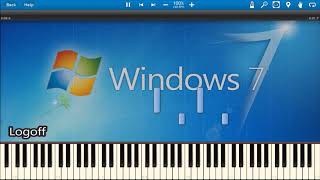 WINDOWS 7 SOUNDS IN SYNTHESIA [upl. by Nyladnarb153]