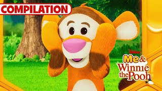 Tigger Gets His Bounces Out 🐯  Compilation  Winnie the Pooh  disneyjr [upl. by Maker]