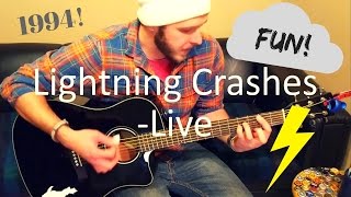 Lightning Crashes  Live Intermediate Guitar Lesson [upl. by Gabor]