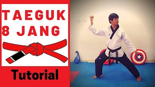 Poomsae Rojo p Negra 8 Jang  Tutorial [upl. by Fons]