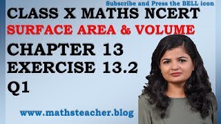 Chapter 13 Surface Area and Volume Ex 132 Q1 Class 10 Maths NCERT MathsTeacher [upl. by Rases154]