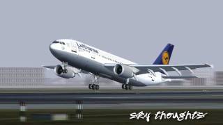 Lufthansa A300  Gettin Outta London Heathrow [upl. by Ahsikin]