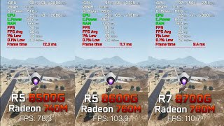 Ryzen 5 8600G vs Ryzen 5 8500G vs Ryzen 7 8700G  FPS Game Test 2024 [upl. by Bengt]