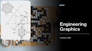 Sections of Solids Solved Question Engineering Graphics  Lecture 20d [upl. by Notsew487]