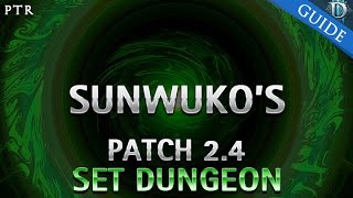 Diablo 3  Sunwukos Set Dungeon Guide Patch 24 [upl. by Hanson]