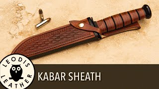 Designing and Making a KaBar Sheath [upl. by Secrest873]