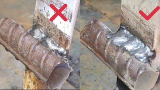 Why didnt the welder tell me the correct technique of welding the concrete steel bar the angle iron [upl. by Radborne]