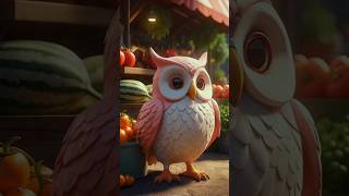 Singing owl owlsingingsong littleonesfavourite cute animationshorts innocentlove [upl. by Haelhsa]