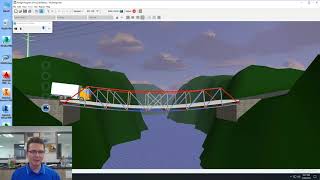 Using West Point Bridge designer to find the best bridge design [upl. by Lenoj]