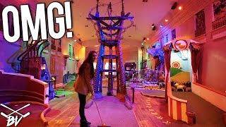 THE CRAZIEST MINI GOLF COURSE IN THE WORLD  DOUBLE HOLE IN ONE AND INSANE ONE OF A KIND HOLES [upl. by West]