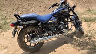 Royal Enfield exhaust in Avenger 150 Street  Modified Bajaj Avenger [upl. by Hesky]