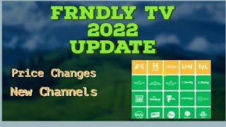 Frndly TV 2022 Update New channels and more [upl. by Ahsit176]