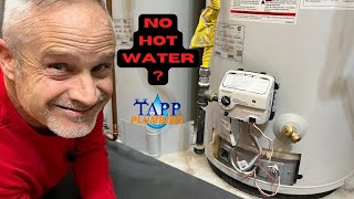 NO HOT WATER How to Light A Gas Water Heater TappPlumbingwaterheater plumbing [upl. by Ehcrop]