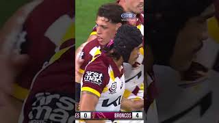 What A Ball 🥵️ NRLManlyBroncos 9WWOS NRL MagicRound [upl. by Hilarius]