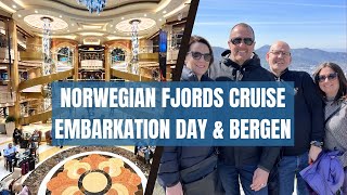 Norwegian Fjords Cruise Episode 1 Sky Princess Embarkation Day amp Bergen [upl. by Tare]