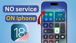 How To FIX No Service problem On iPhoneiOS 18 [upl. by Rhys]