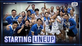 Gilas Pilipinas U18 squad on competing in the FIBA U18 Women’s Asia Cup Division B  Starting Lineup [upl. by Favrot]