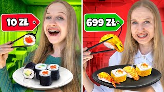 NAJTAŃSZE VS NAJDROŻSZE SUSHI W WARSZAWIE [upl. by Saffier257]