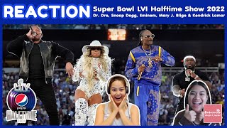 THAI REACTION Super Bowl LVI Halftime Show 2022  DrDre Snoop Dogg Eminem Mary J Blige amp Kendrick [upl. by Ydnes]