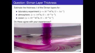 Ekman Layer  Rotating GFD 46 [upl. by Araic]