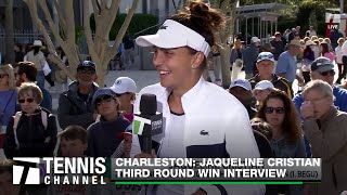 Jaqueline Cristian Earns BackToBack Top20 Wins  Charleston Third Round [upl. by Ball]