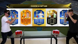 EPIC BEER PONG CHALLENGES Fifa 16 FUT Draft Showdown feat PING PONG TRICK SHOTS [upl. by Kuhlman]