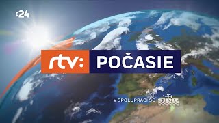 Weather IntroOutro  Slovakia RTVS 24 Počasie [upl. by Oivalf]