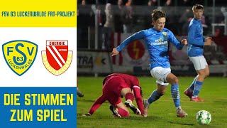 Die Stimmen zum Spiel  FSV 63 Luckenwalde vs FC Energie Cottbus 11  Mittwoch 24012024  SP16 [upl. by Preciosa]