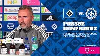 MATCHDAYPRESSEKONFERENZ  4 Spieltag  HSV vs SV Darmstadt 98 [upl. by Haeckel]