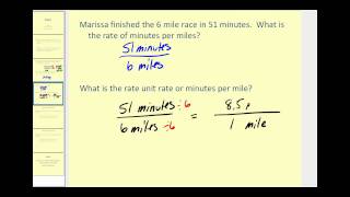 Rates and Unit Rates [upl. by Croom]