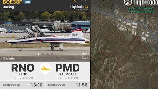 Rare I found a Boeing T38 on flightradar24 [upl. by Pas]