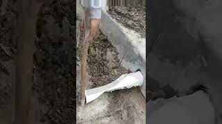 Installing a Drainpipe in a Curb Does it Work YES [upl. by Celisse]