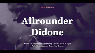 Allrounder Didone Font Download [upl. by Nileek96]