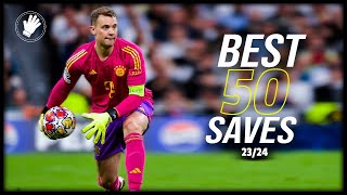 Best 50 Goalkeeper Saves 202324 [upl. by Nodab287]