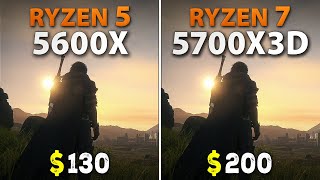 Ryzen 5 5600X vs Ryzen 7 5700X3D  Test in 9 Games [upl. by Leid]