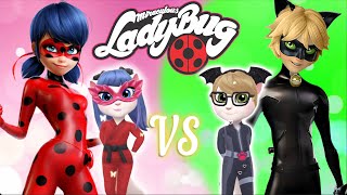 My talking Angela 2  Miraculous🤗 Ladybug and Cat Noir 😘💋  cosplay [upl. by Henig]