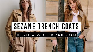 Sezane Clyde Trench Coat vs Sezane Scott Trench Coat REVIEW  Which one to choose [upl. by Alat794]