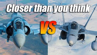 Mirage 2000C vs FA18C Hornet Two Jets are Closer than you Think DCS [upl. by Eintihw843]