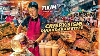 Kanto SISIG DINAKDAKAN Style sa Taguig  Bagnet Crispy Sisig  Kalye Tres Sisig Story  TIKIM TV [upl. by Atwater]