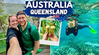 AUSTRALIA VLOG 🇦🇺 PART 2 • Great Barrier Reef Snorkel 🤿 Cairns SkyRail 🚡 Brisbane Koala Sanctuary 🐨 [upl. by Welbie]