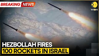 BREAKING Hezbollah Launches Fresh Attacks Fires Over 100 Rockets At Israels Haifa  WION [upl. by Madonia338]