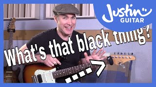 Whats That Black Thing On Justins Headstock And Why Gruv Gear Fret Wrap GG402 [upl. by Onaivlis]