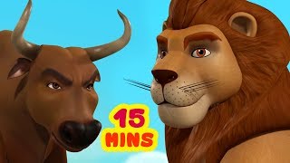 Divide and Rule Short Tales  Animal Stories for Children  Infobells [upl. by Aicyla]