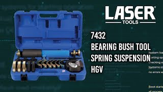 7432  Bearing Bush Tool Spring Suspension HGV [upl. by Latsyk]