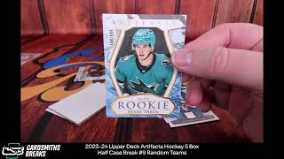 202324 Upper Deck Artifacts Hockey 5 Box Half Case Break 9 [upl. by Homer911]