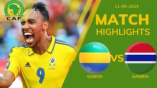 GABON 3 2 GAMBIA CAF WC QUALIFICATION 1ST ROUND  EXTENDED HIGHLIGHTS  11062024 [upl. by Euridice668]