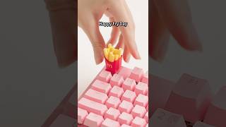 Happy Fryday 🍟🍟🍟 shorts craft 3dprinting diy keyboard [upl. by Hteik654]